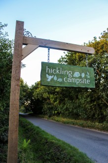 The campsite at Hickling
